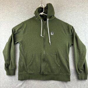 Skullcandy Mens XL Green Full-Zip Hoodie With Drawstring Hood & Pockets